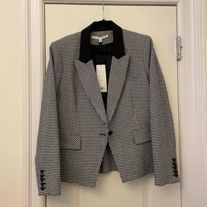 Veronica Beard Black and White Houndstooth Blazer